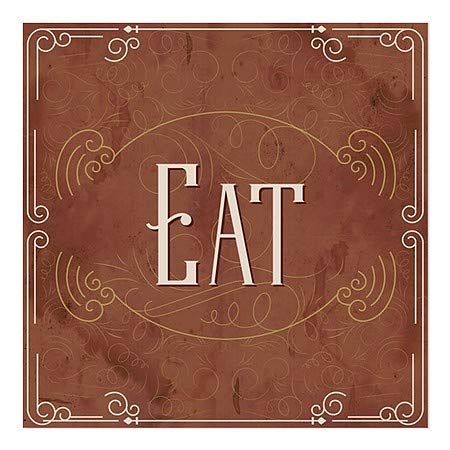 CGSignLab | Eat -Victorian Card נצמד בחלון | 24 x24